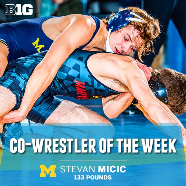 More information about "Stevan Micic wins co-Big Ten Wrestler of the Week"